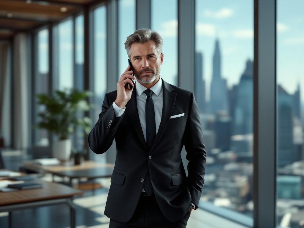 Busy business person