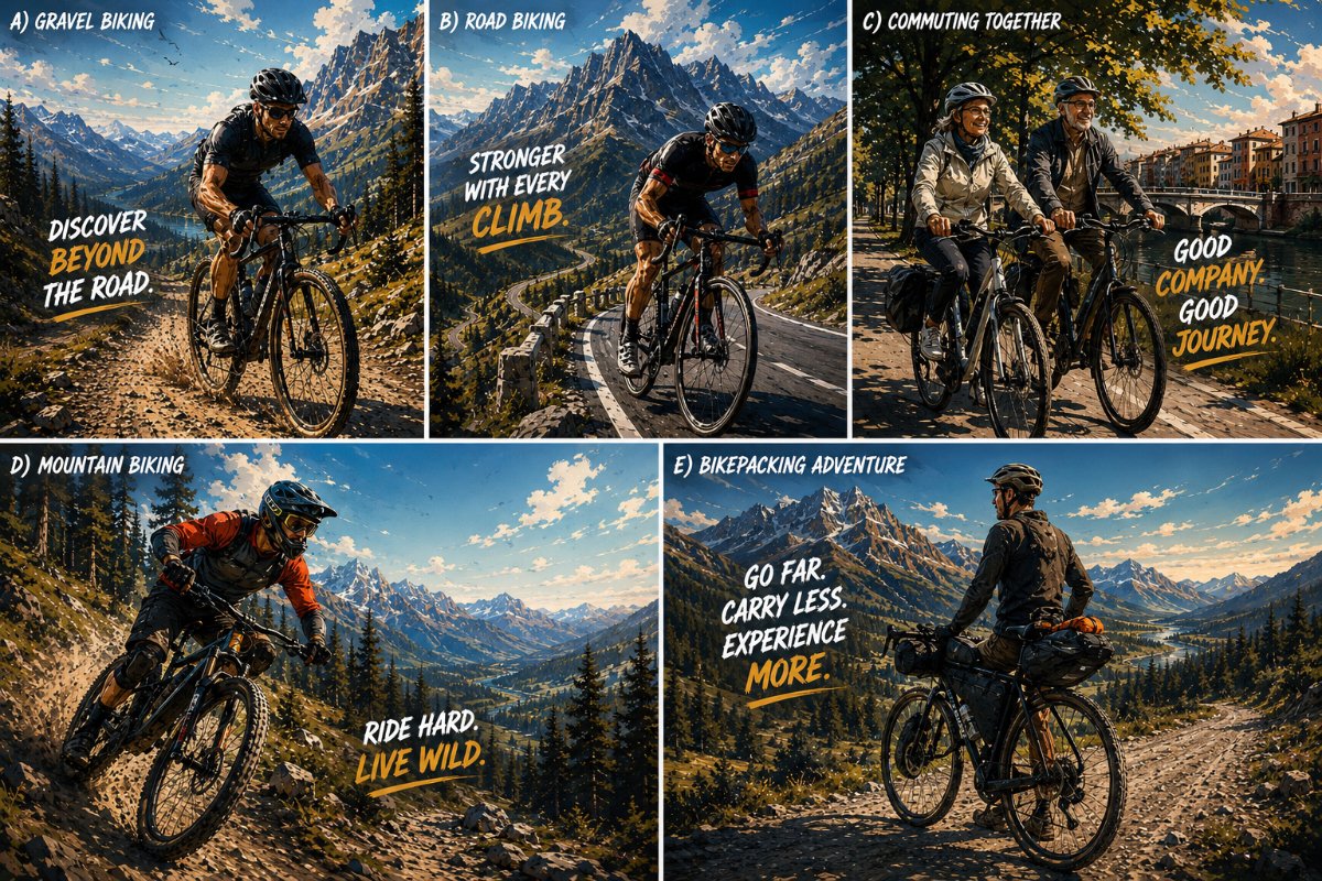 different cycling possibilities